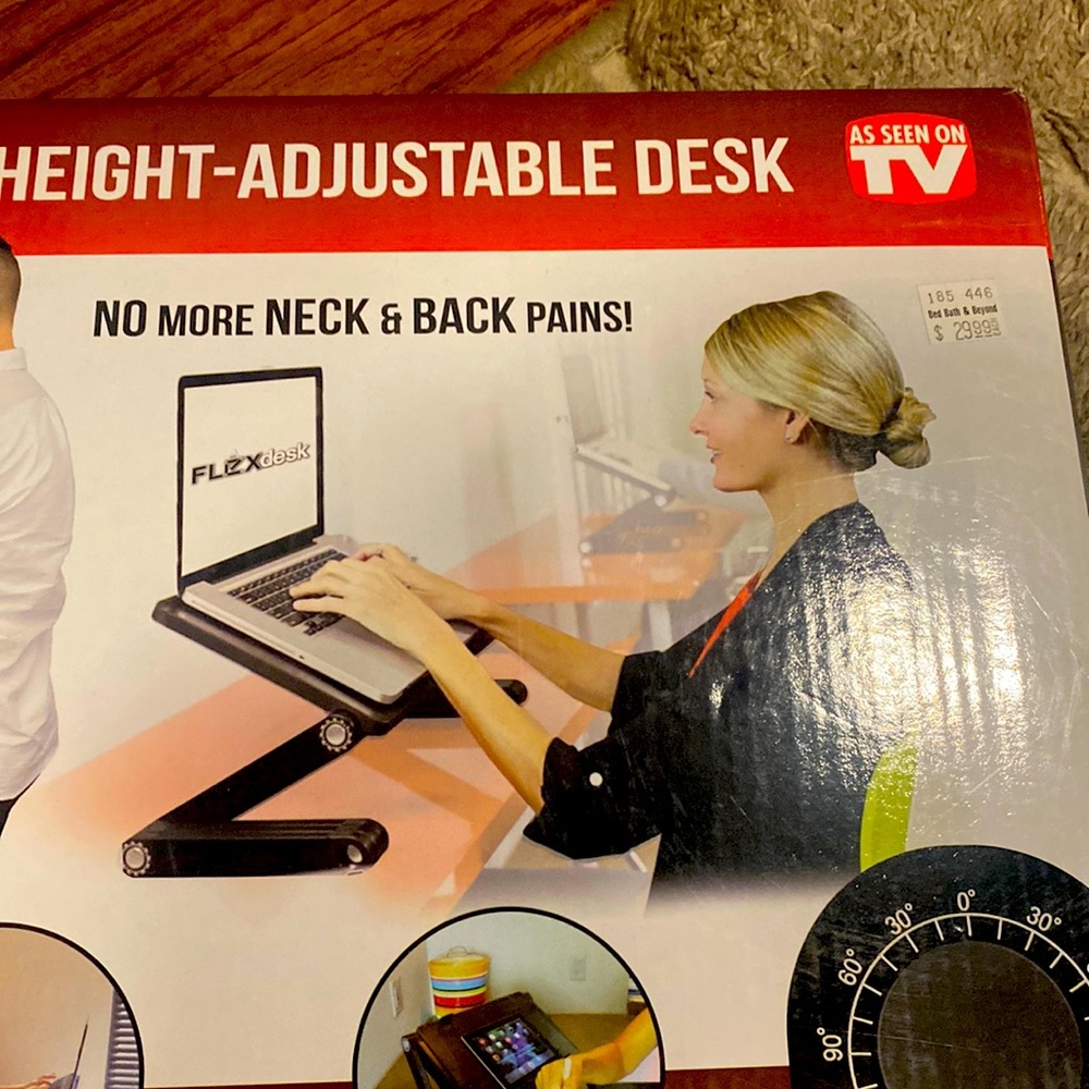 AS SEEN ON TV-Laptop Standing Desk (portable)